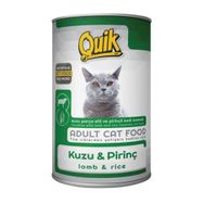 Quik Kedi 24 Adet 415 gr Kuzu Etli-Pirinç Konserve