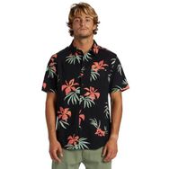 Quiksilver Apero Classic - Erkekler için kısa kollu gömlek., Black Aop Mix Bag Ss, S