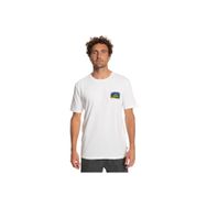 Quiksilver Colour Flow Beyaz Bisiklet Yaka Erkek T-shirt