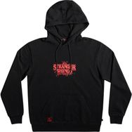 Quiksilver EQYFT04726 X Stranger Things Official Logo Siyah Erkek Kapüşonlu Sweatshirt