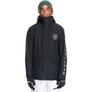 Quiksilver EQYTJ03343 Siyah İn The Hood Erkek Snowboard Su Geçirmez Kar Montu