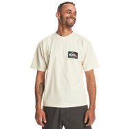 Quiksilver EQYZT07605-11492 Back Flash SS Bej Günlük Stil Erkek T-Shirt