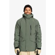 Quiksilver Mission Solıd Jk Erkek Yeşil Snowboard Montu