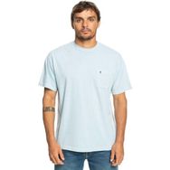 Quiksilver Natural Dye Mavi Bisiklet Yaka Erkek T-shirt