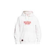 Quiksilver X Stranger Things Official Logo EQYFT04726 Beyaz Erkek Kapüşonlu Sweatshirt