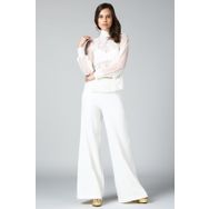 Quincey Bd2265 Beyaz Dantel Detaylı Bluz