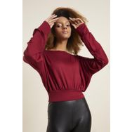 Quincey BDY2624 Kadın Bordo Bluz