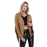 Quincey CK2317 Camel Püsküllü Kadın Ceket