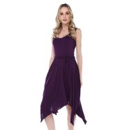 Quincey EB2606 Mor Asimetrik Elbise