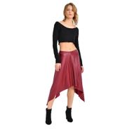 Quincey EKM2521 Bordo Deri Etek