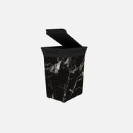 Qutu Q-Trash Marble 20 lt Siyah Çöp Kutusu