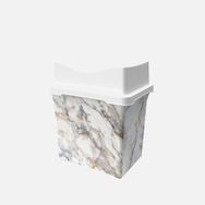 Qutu Q-Trash Marble Çift Kapaklı 5 lt Çöp Kutusu