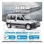 R.B.W Citroen Berlingo Ön 1996-2007 Hibrit Silecek Takımı