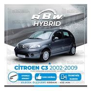 R.B.W Citroen C3 HB Ön 2002-2009 Hibrit Silecek Takımı