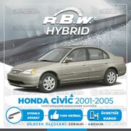 R.B.W Honda Civic Sedan Ön 2001-2005 Hibrit Silecek Takımı