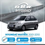 R.B.W Hyundai Matrix Ön 2001-2010 Hibrit Silecek Takımı