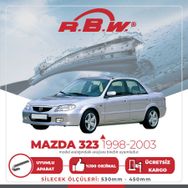 R.B.W Mazda 323 1998-2003 Siyah Ön Muz Silecek Takımı
