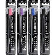 R.O.C.S. Black Edition Orta Sert Siyah Özel Kıl Dokulu Diş Fırçası