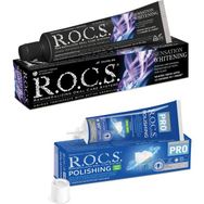R.O.C.S. Sensation Whitening Diş Macunu ve Pro Diş Parlatma Macunu 35 gr 2'li Set
