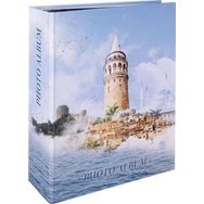 Rabsev RS306 10x15 cm 200 Fotoğraf Kapasiteli İstanbul Desenli Lüks Fotoğraf Albümü