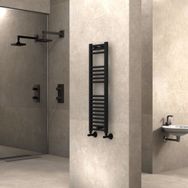 Radiva Haiti 300x1000 mm Düz Mat Siyah Havlupan