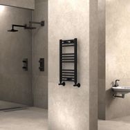 Radiva Haiti 400x700 mm Düz Mat Siyah Havlupan
