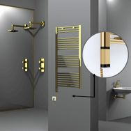 Radiva Haiti Altın Renkli 600x1200 mm Havlupan