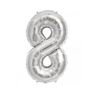 Rakamı Gümüş 40 cm 8 Folyo Balon