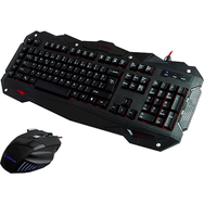 Rampage KM-R1 Siyah Kablolu Aydınlatmalı Standart Oyuncu Klavye Mouse Set