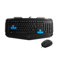 Rampage KM-R10 Usb Ledli Gaming Multimedia Q Klavye Mouse Set siyah