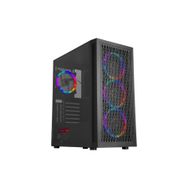 Rampage Platıno 4 Ad. 12cm Rainbow Fanlı 600w 80 Plus Bronze Temper Camlı Mesh Panel Gaming PC Kasası