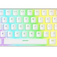 Rampage RADIANT K11 Beyaz Type-C Bağlantılı RGB Puding Keycaps US Layout Red Switch Gaming Klavye