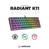Rampage Radiant K11 Kırmızı Switch Type C RGM Mekanik Oyuncu Klavyesi