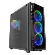 Rampage RC99 X-Titan 600W 80 Plus Bronze Temper Camlı 4 Adet RGB Fanlı USB3.0 Oyuncu Kasası