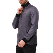 Raru Medusa Gri Erkek Fermuarlı Sweatshirt