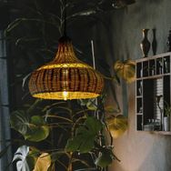 Rattam Cloud Rattan Bambu Sarkıt Ahşap Avize