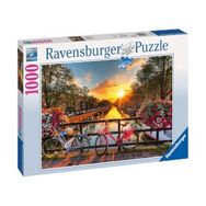 Ravensburger 196067 Amsterdam'da Bisiklet 1000 Parça Puzzle