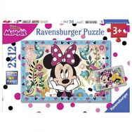 Ravensburger 2 Adet 12 Parçalı Disney Minnie Mouse Puzzle