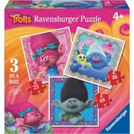 Ravensburger 25-36-49 Parçalı Disney Trolls 4 Yaş Ve Üzeri Çocuk Puzzle