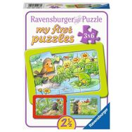 Ravensburger 51380 3x6 Parça Hayvanlar Çocuk Puzzle