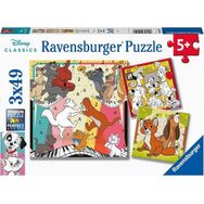 Ravensburger 51557 3x49 Parça Walt Disney Hayvanlar Puzzle