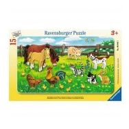 Ravensburger Çayırda Hayvanlar 15 Parça Çocuk Puzzle