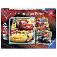 Ravensburger Walt Disney Cars 3 3x49 Parça Puzzle