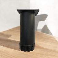 Raymobaks 10 cm Siyah Krom Alaşım Mobilya Ayak
