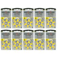 Rayovac Extra Advanced 6 x 10'lu 10 Numara Blister İşitme Cihazı Pili