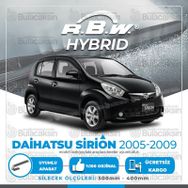 RBW Daihatsu Sirion 2005-2009 Ön Hybrid Silecek Takımı
