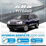 RBW Hyundai Santa Fe Ön 2000-2005 Hibrit Silecek Takımı