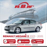 RBW Renault Megane 2 2003-2005 Ön Muz Silecek Takımı