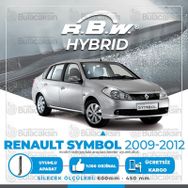 RBW Renault Symbol 2009-2012 Ön Hybrid Silecek Takımı
