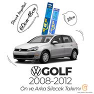 RBW Volkswagen Golf 6 2008-2012 Ön ve Arka Silecek Seti